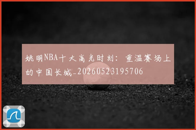 姚明NBA十大高光时刻:重温赛场上的中国长城_20260523195706